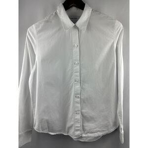 Women’s Calvin Klein White Button Down Dress Shirt Size M